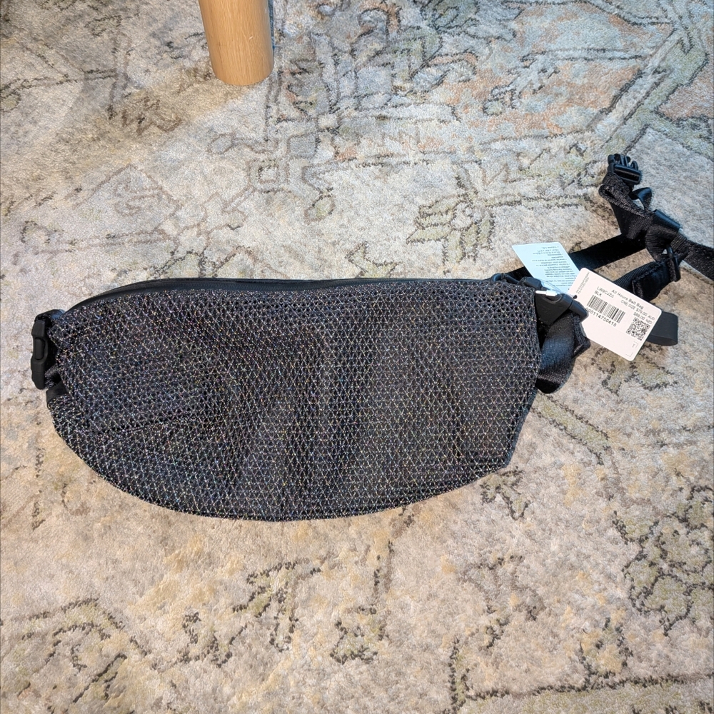 Black All Hours Belt Bag Lululemon Reflective!!